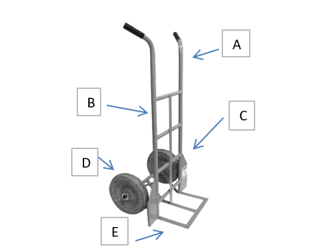 CARRO CARGA 200 KG RODA FORCE